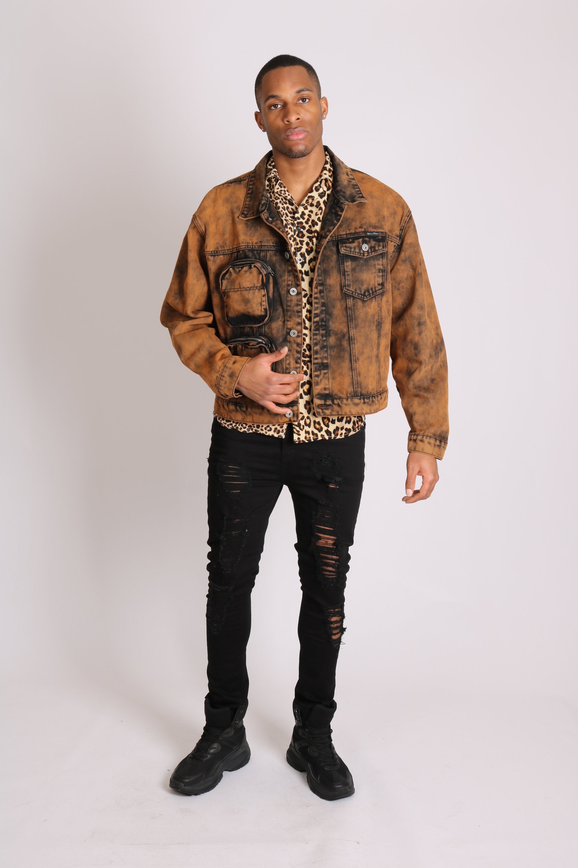 Burnt orange fur outlet jacket