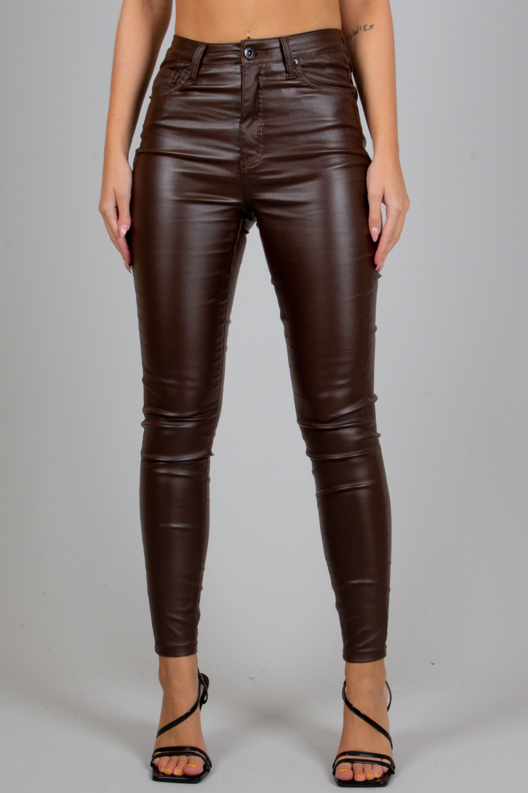 Leather skinny pants