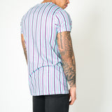 Lilac & Lime Candy Stripe Muscle Fit T-shirt