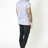 Lilac & Lime Candy Stripe Muscle Fit T-shirt