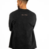 Charcoal Long Sleeve "Renaissance" Graphic Printed T-Shirt