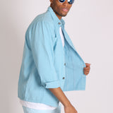 Powder Blue Utility Jacket