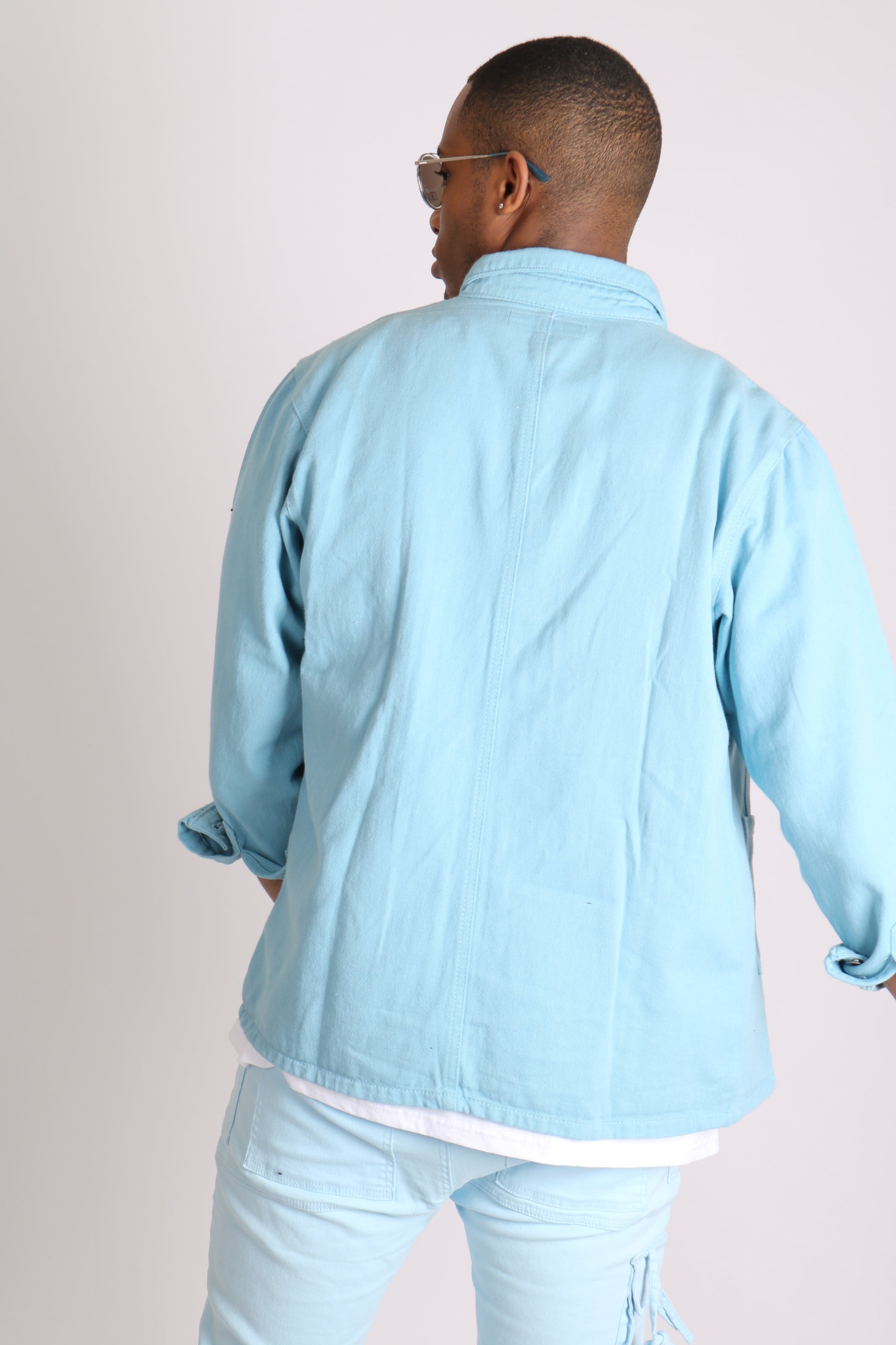 Powder Blue Utility Jacket