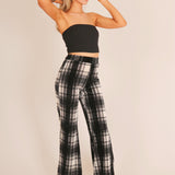 Checked Flare Trouser