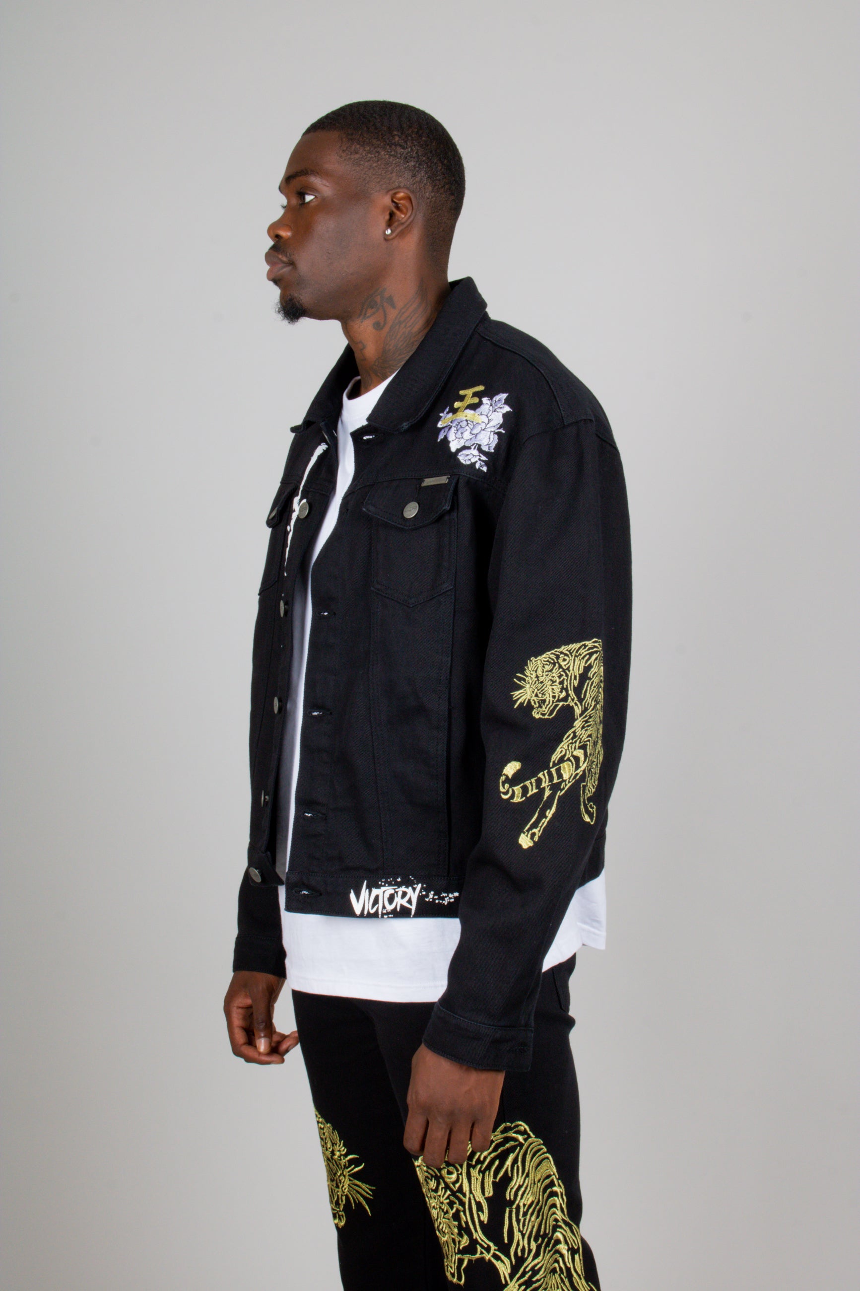 Liquor N Poker Gold Bomber Jacket