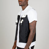 Black Utility Pocket Co-ord Gilet