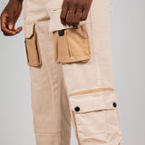 Ecru Tech Utility Straight Leg Cargos