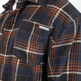 Oversized Long Sleeve Navy Flannel Shirt