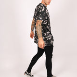 Oversized Camo Print T-Shirt