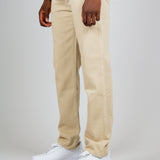 Ecru Straight Leg Jeans