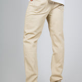 Ecru Straight Leg Jeans