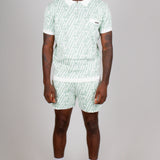 Jacquard Print Knitted Shorts