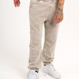 Washed Acid Beige Corduroy Straight Leg Trouser