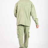 Khaki Relaxed Fit Utility Cargo Trousers