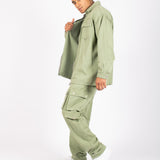 Khaki Relaxed Fit Utility Cargo Trousers