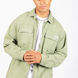 Khaki Relaxed Utility Shirt