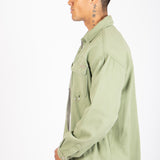 Khaki Relaxed Utility Shirt