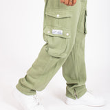 Khaki Relaxed Fit Utility Cargo Trousers