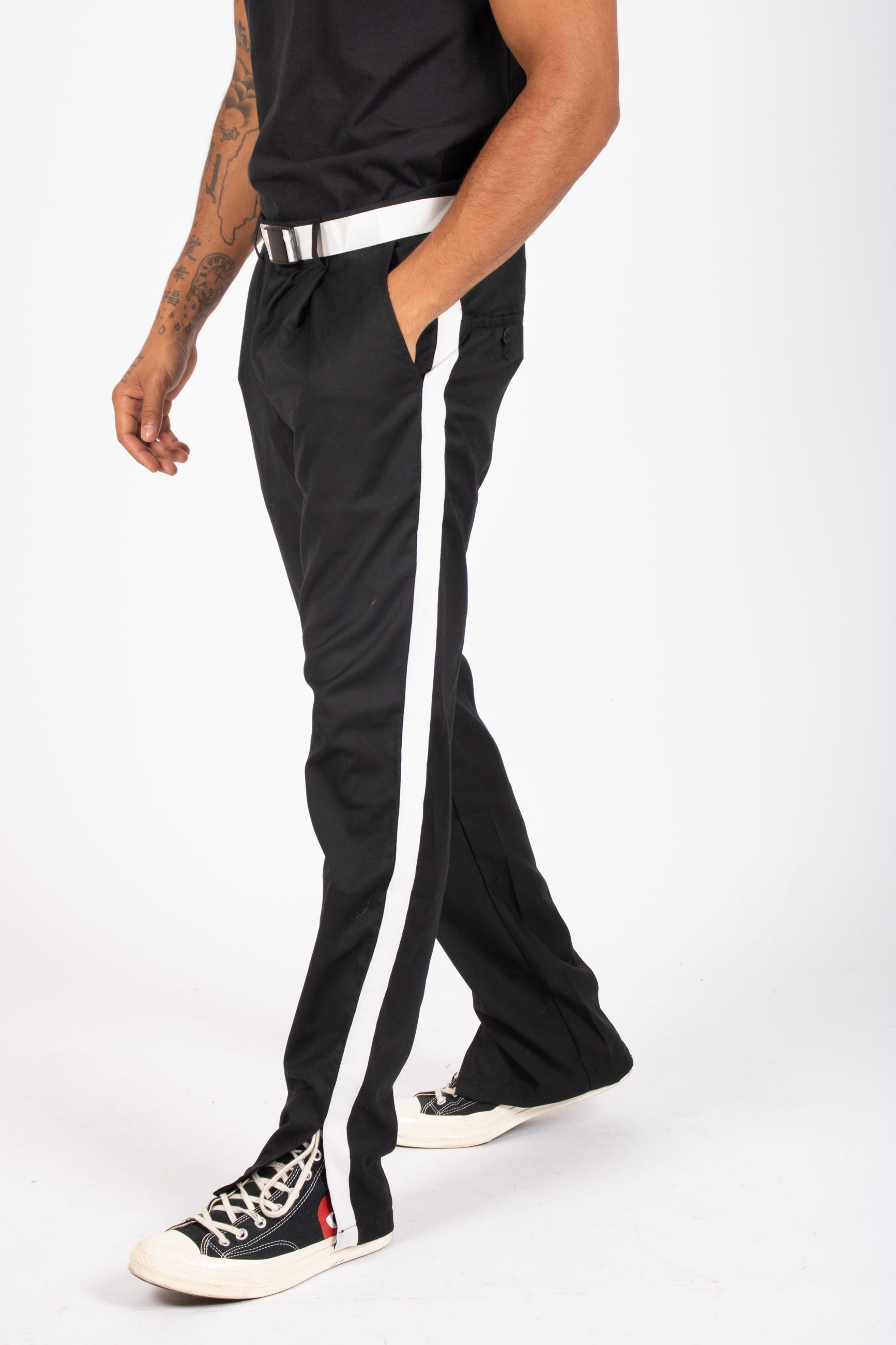 Utility Straight Leg Side Stripe Trousers