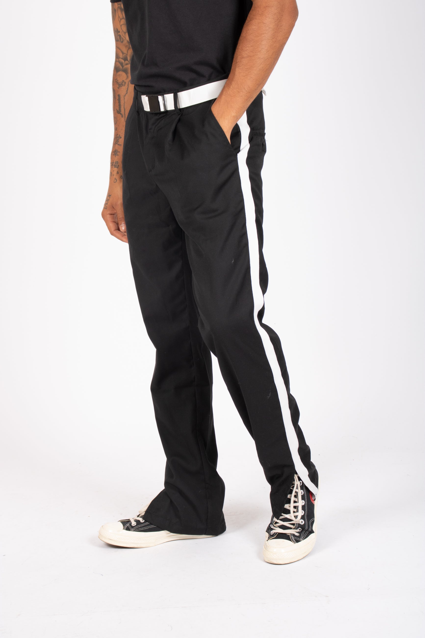 Utility Straight Leg Side Stripe Trousers