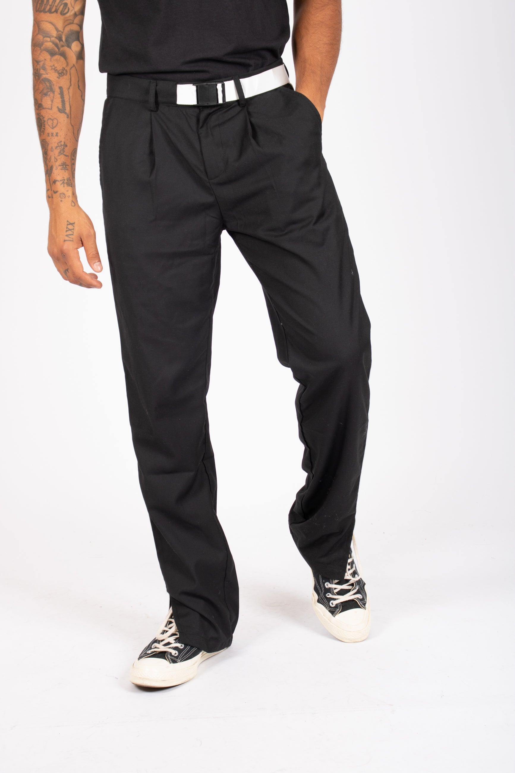 Utility Straight Leg Side Stripe Trousers