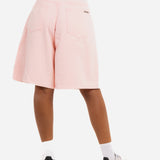 Boyfriend Skater Pink Denim Shorts