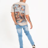 Logan Stretch Skinny Distressed Denim in Indigo Stonewash