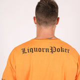 Liquor N Poker Convict Neon Orange T Shirt