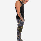 Fort Utility Camo Half Blue And Half Green