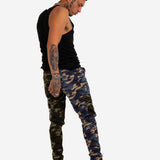 Fort Utility Camo Half Blue And Half Green