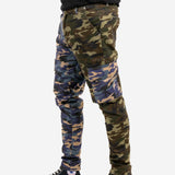 Fort Utility Camo Half Blue And Half Green