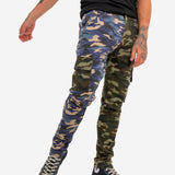 Fort Utility Camo Half Blue And Half Green