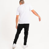 Logan Stretch Skinny Fit Jeans With Rips In Black