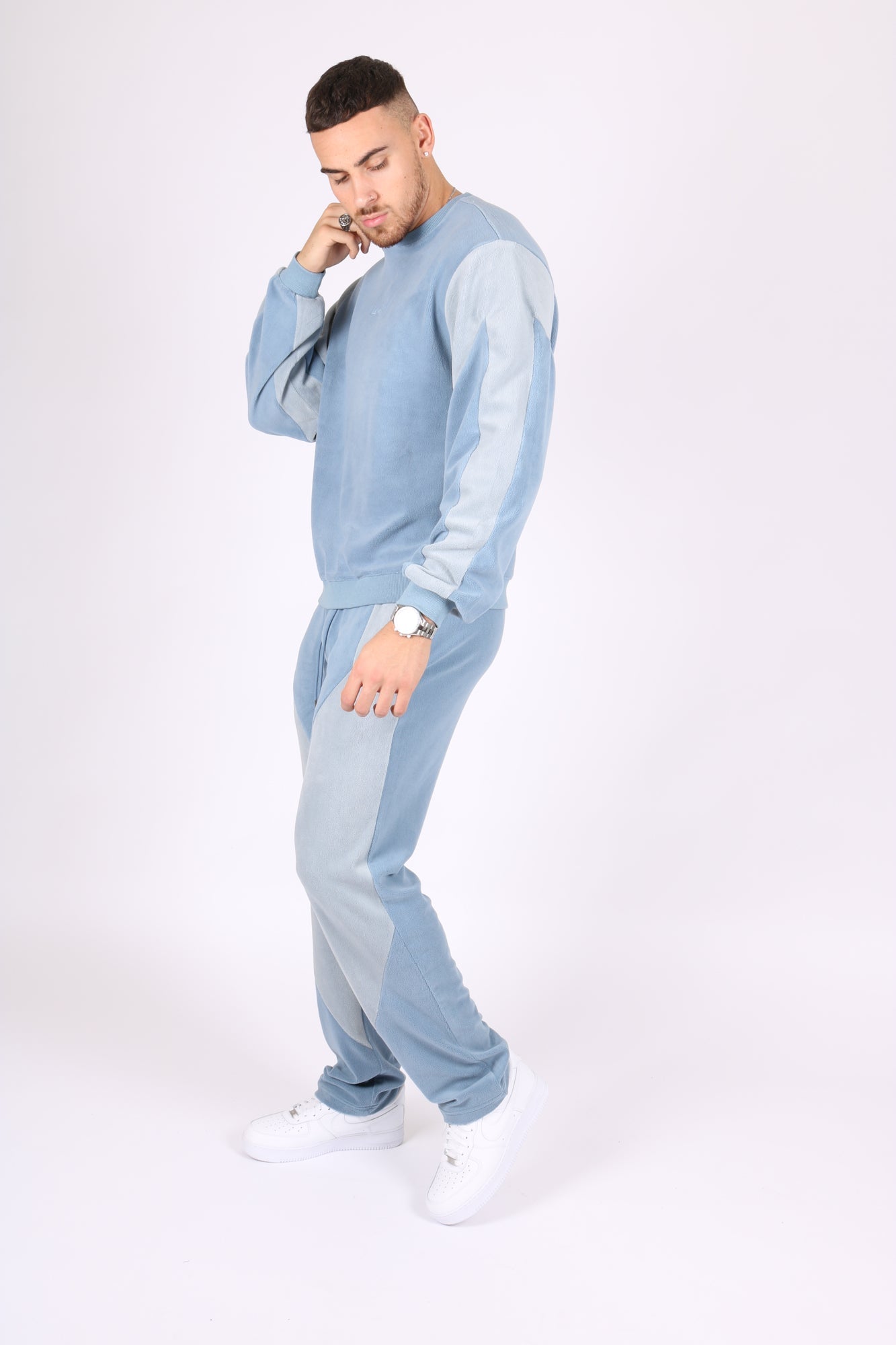 Light Blue Polar Fleece Sweatshirt