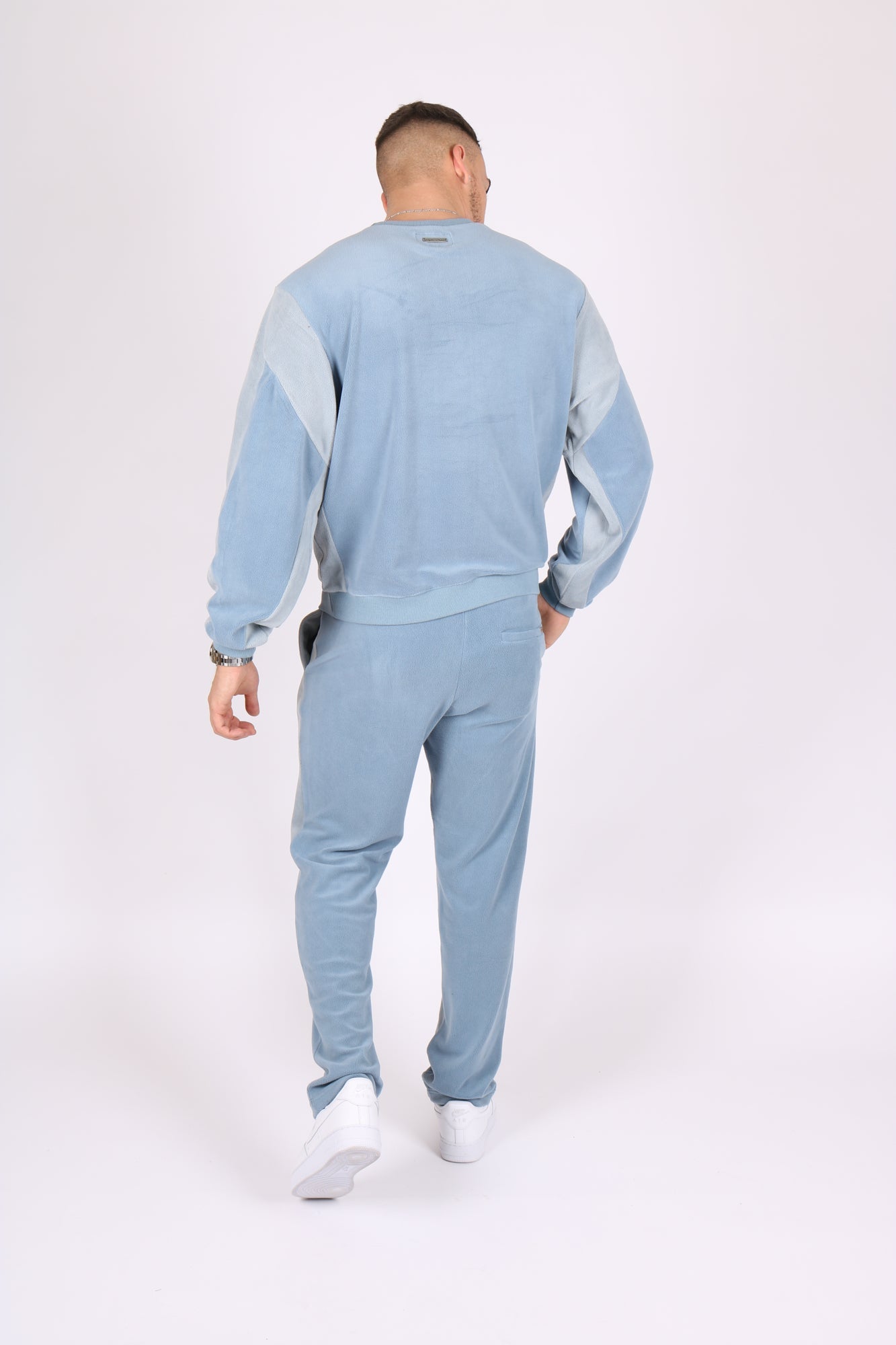 Light Blue Polar Fleece Sweatshirt