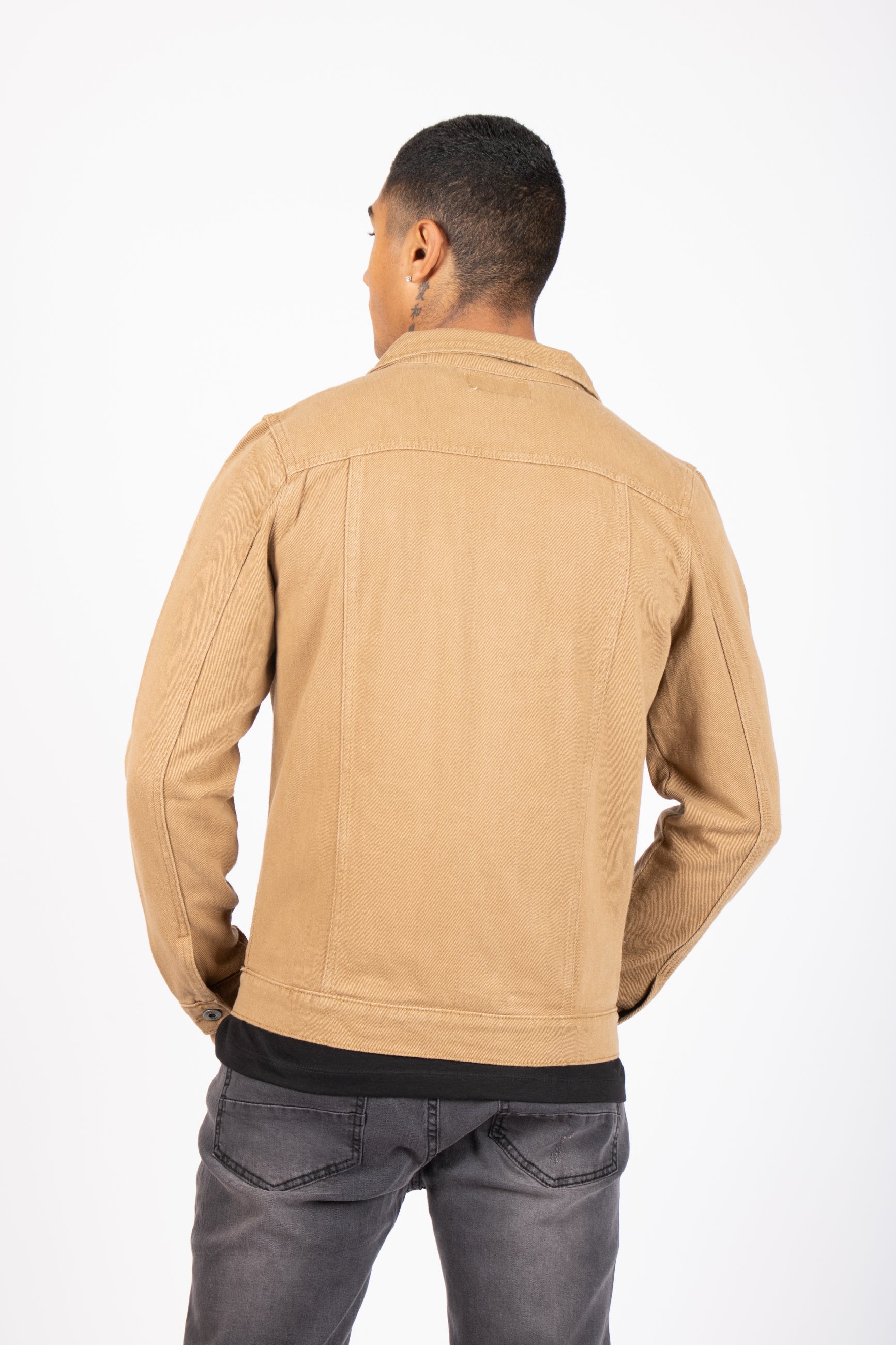 Norton Denim Jacket In Tan