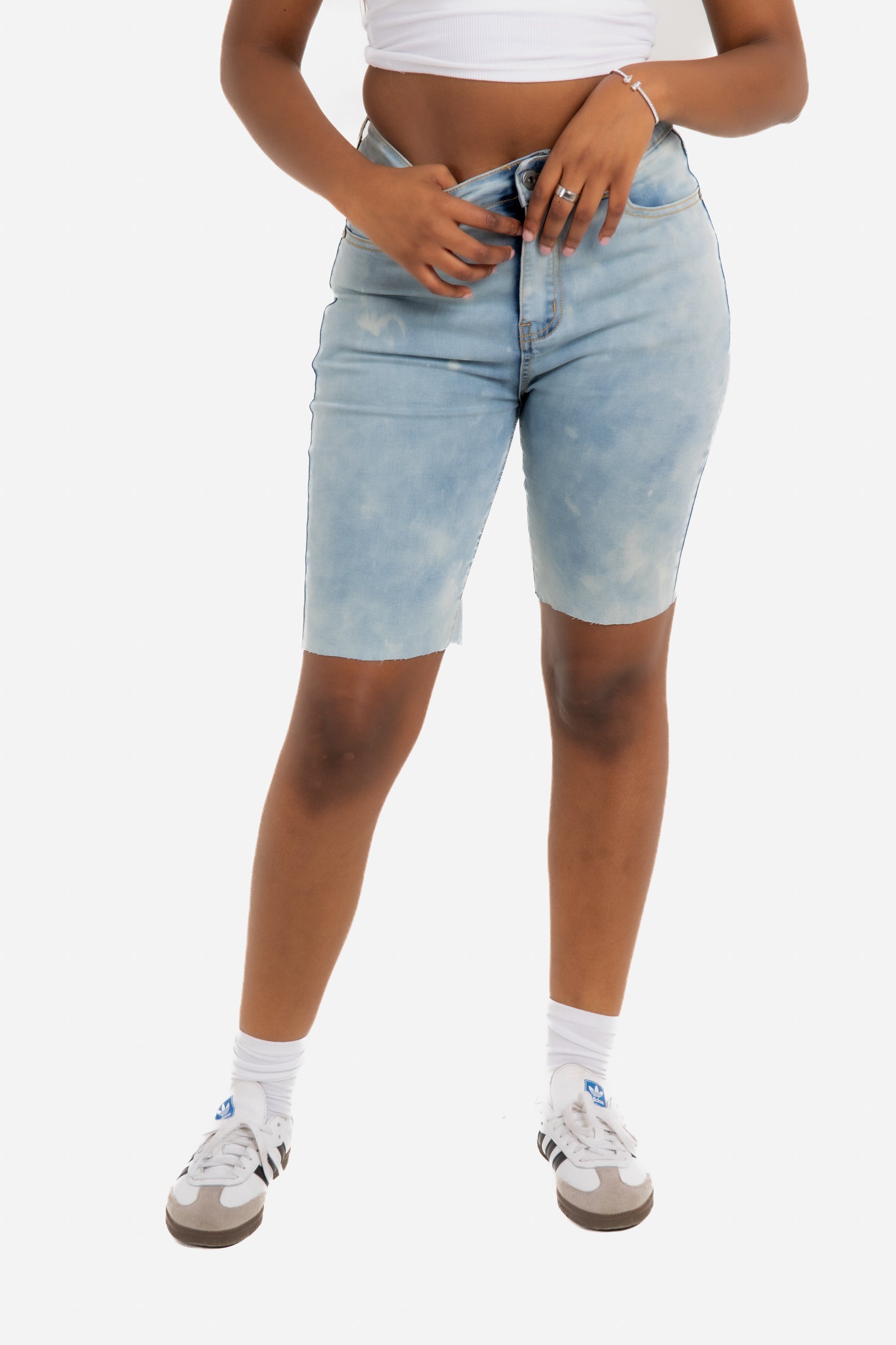 Super Stretch Denim Cycling Shorts