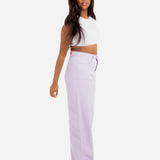 Cairo Wide Leg Jeans In Lilac