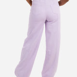 Cairo Wide Leg Jeans In Lilac