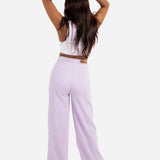 Cairo Wide Leg Jeans In Lilac