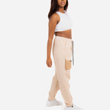 Stone & Beige Tech Utility Straight Leg Cargos