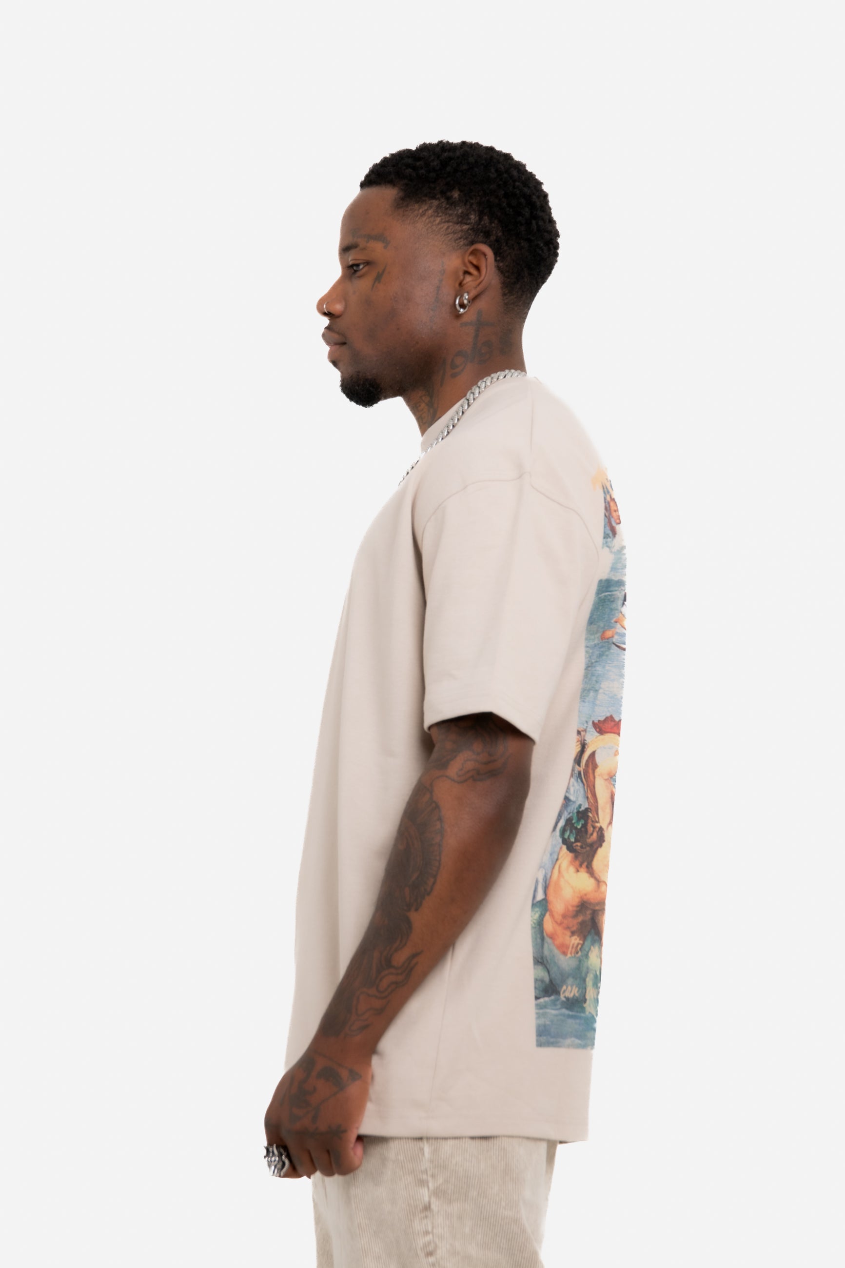 Oversized Stone T-Shirt "Eternal Paradise" Back Print