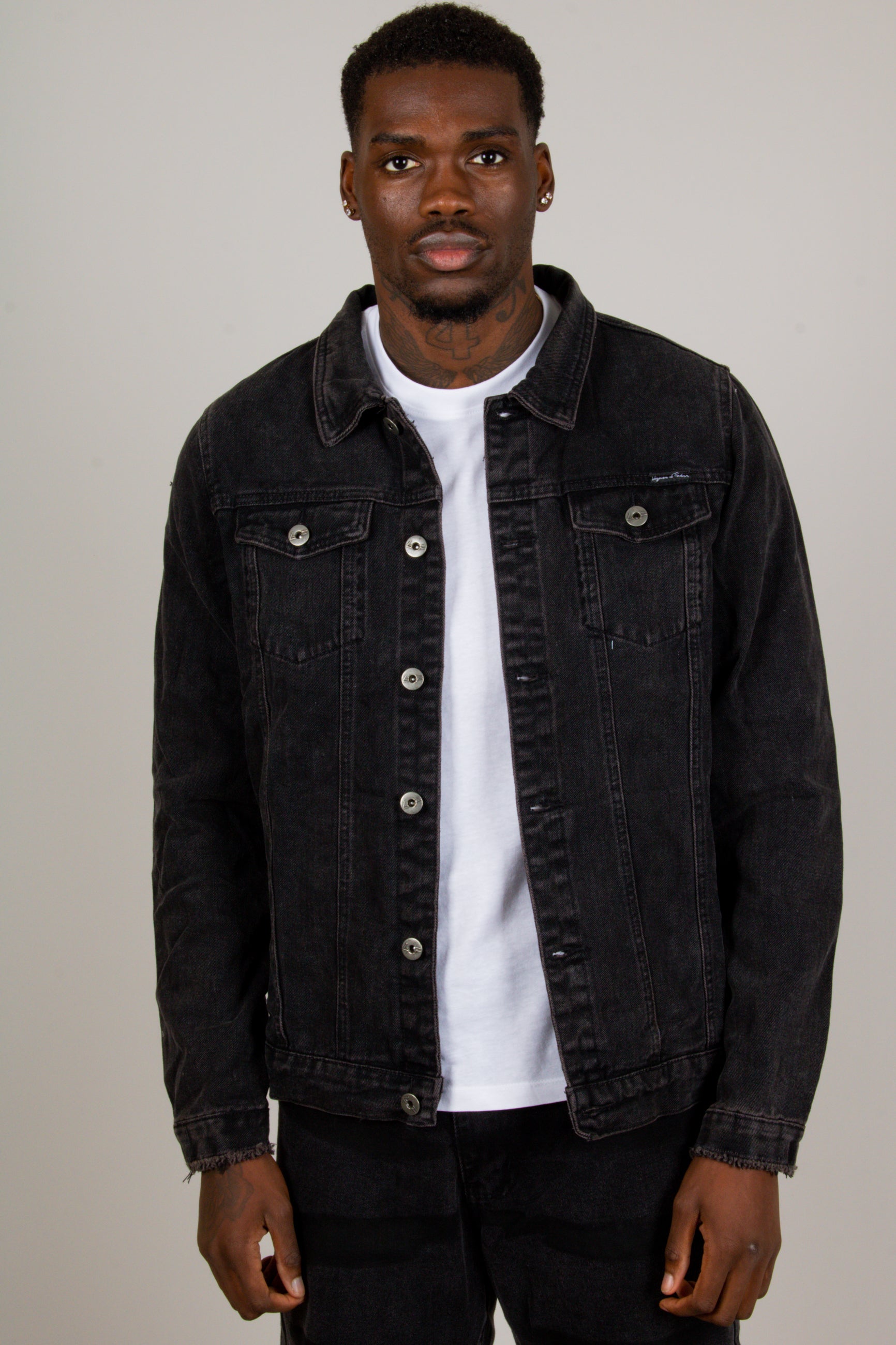 Norton Washed Black Classic Denim Jacket