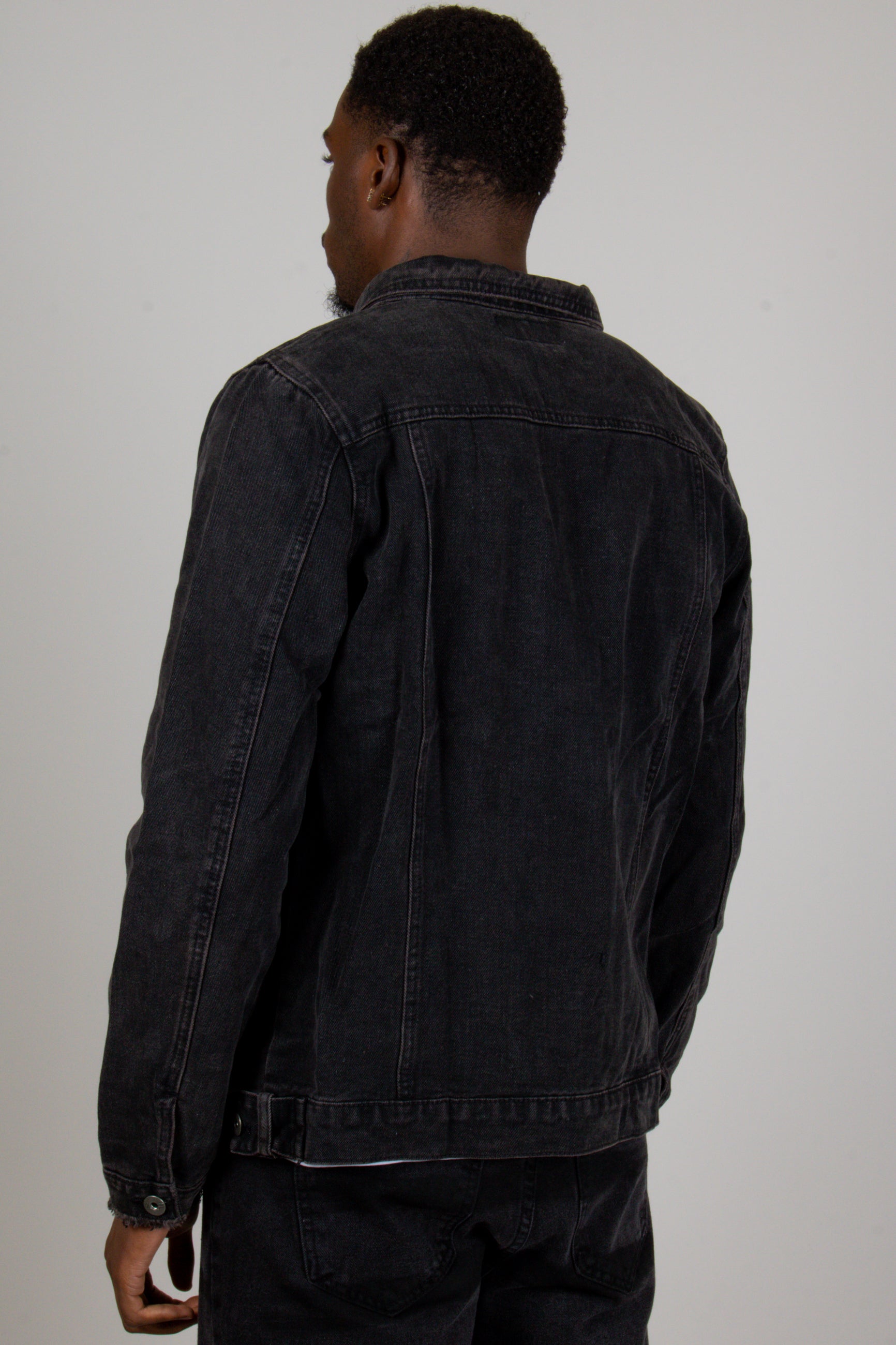 Norton Washed Black Classic Denim Jacket