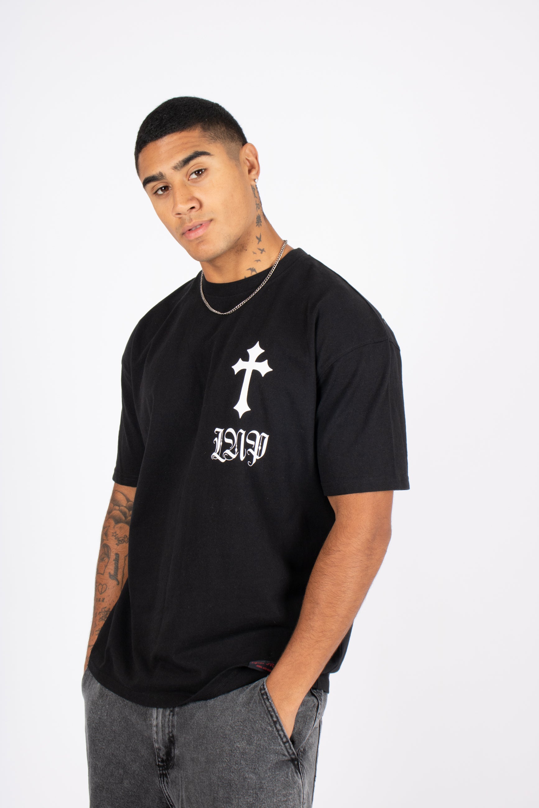 only-the-blessed-cross-tshirt