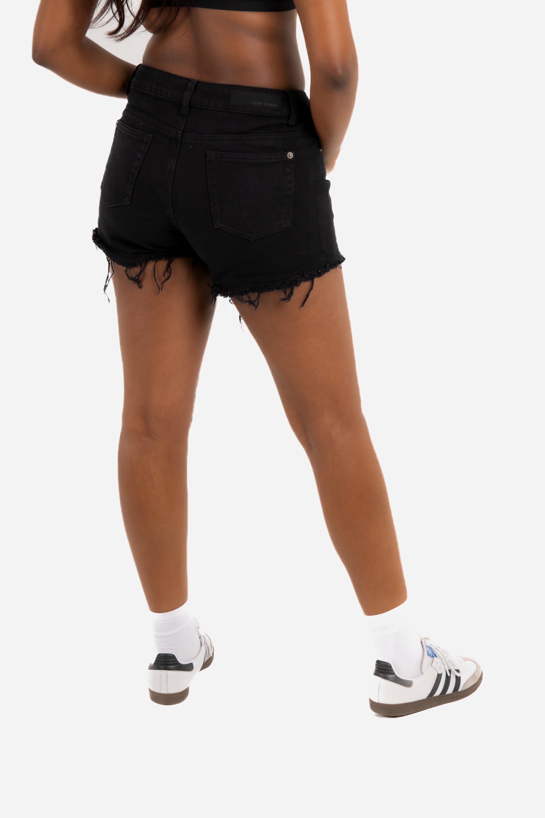 Topeka Denim Shorts In Black