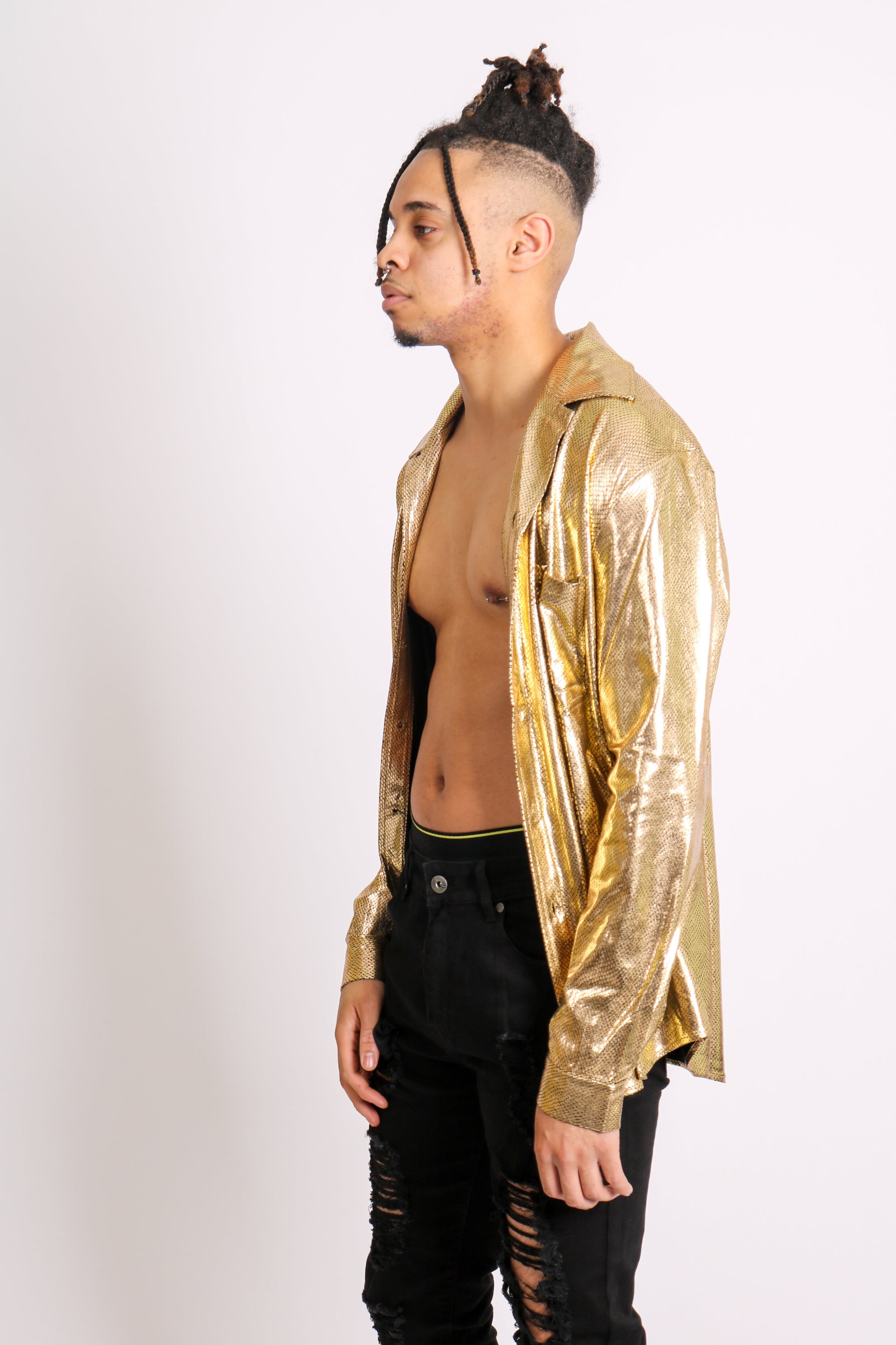 Gold Metallic Party Shirt