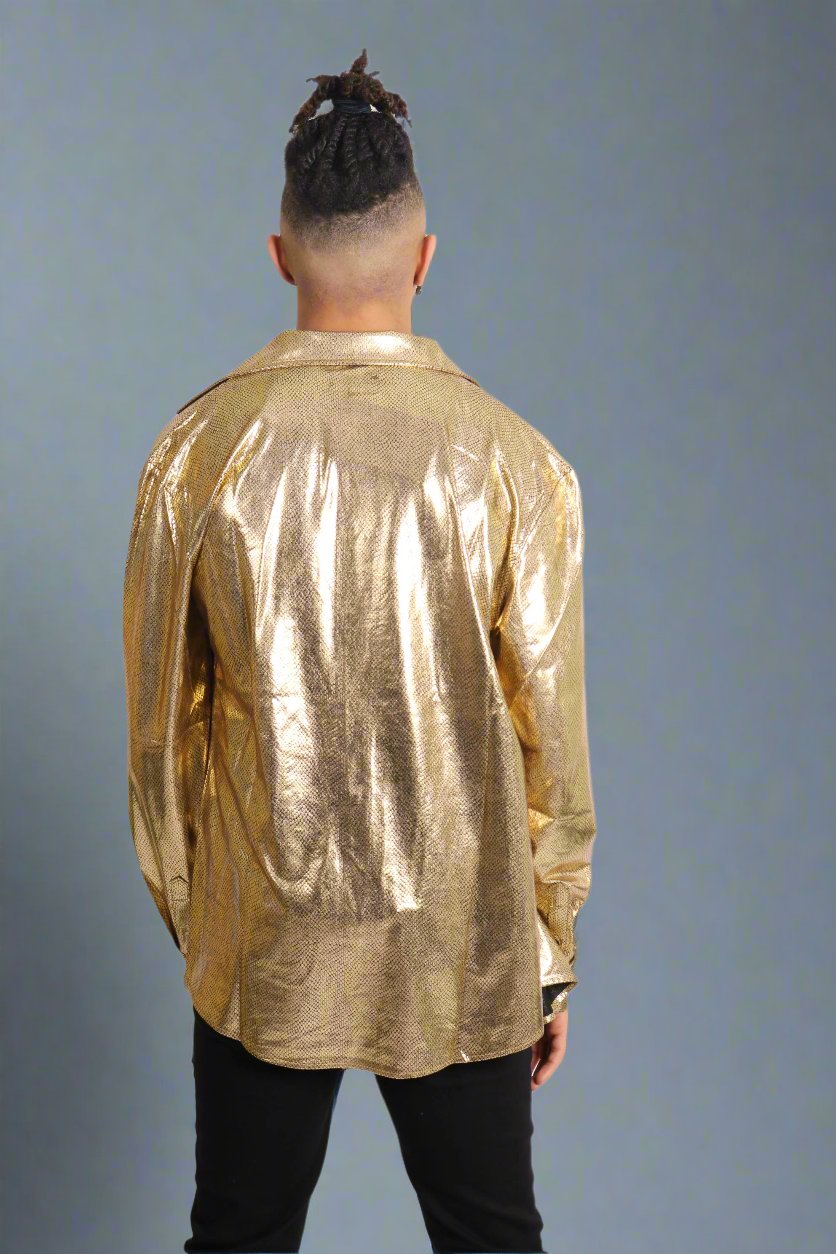 Gold Metallic Party Shirt