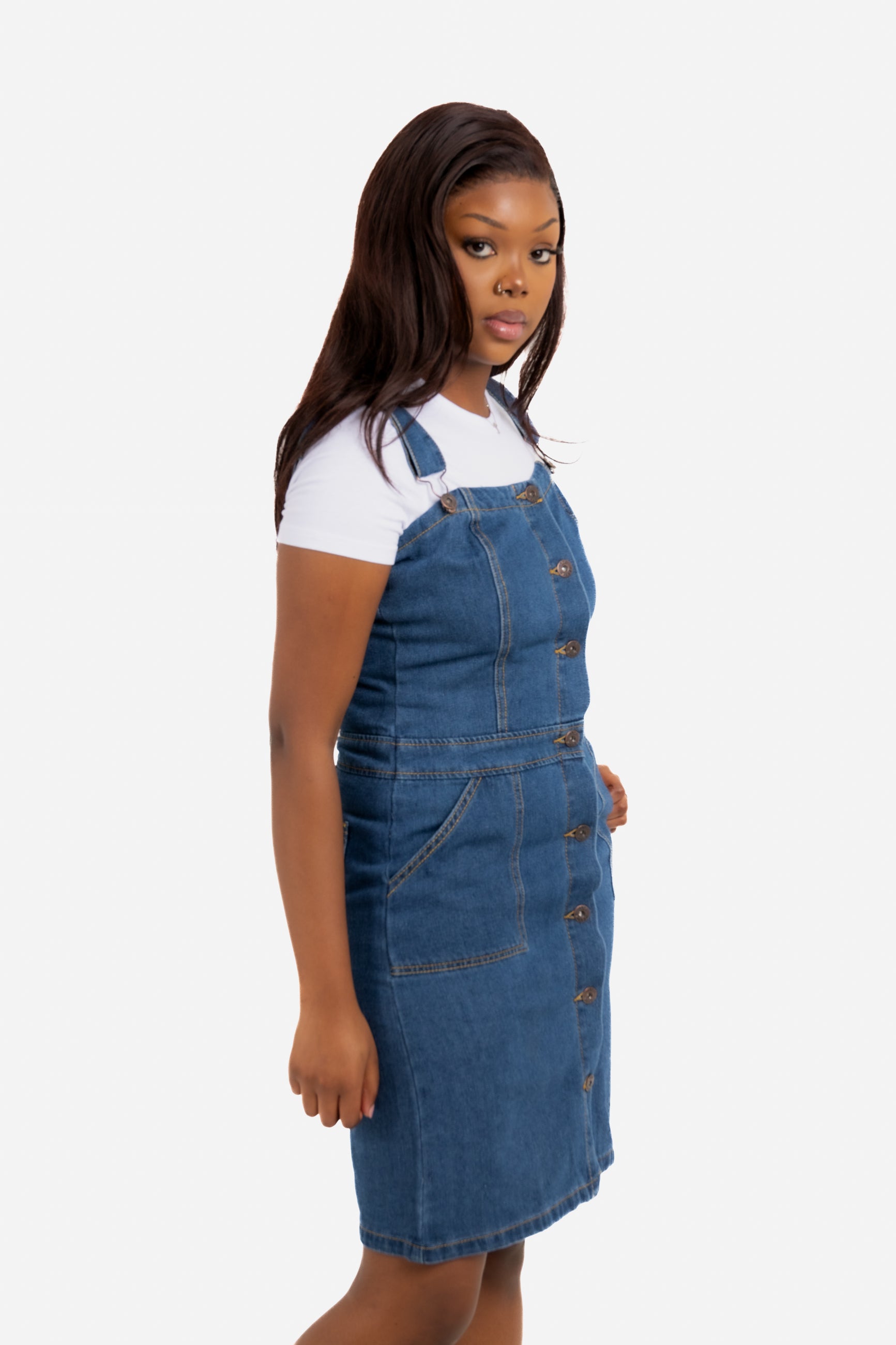 Skye Vintage Denim Pinnafore