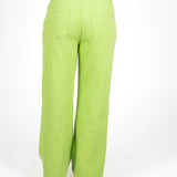 FAE Lime Green Low-Rise Slouchy Jeans